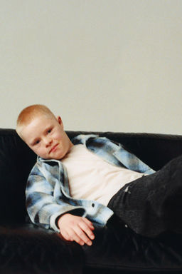 WASHED-EFFECT CHECK OVERSHIRT - Zara фото 5