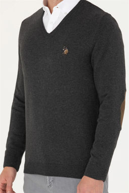 U. S. Polo Assn Мужской базовый свитер антрацитового цвета - U.s. polo assn фото 13