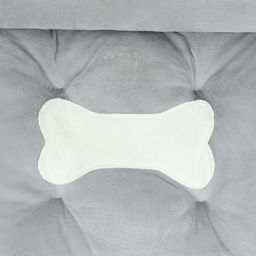 Лежанка-диван Косточка, 60 х 45 х 15, серо-чёрная - Simaland фото 4