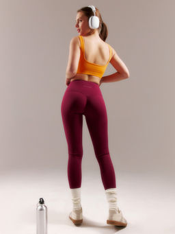 Легинсы женские спортивные ONLYTOP Sculpt, размер 42 (S), цвет сливовый