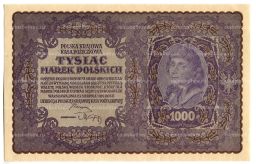 Банкнота 1000 марок 1919 года Польша