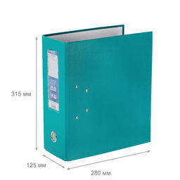 Expert Complete Регистратор PVC 125 мм 15 шт. Classic A4 арочный механ. лён изумрудный 251545