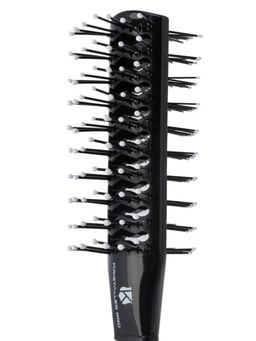 Kristaller Расческа для волос туннельная / Двусторонняя 2156B, пластиковые штифты, 20,5 см, черный