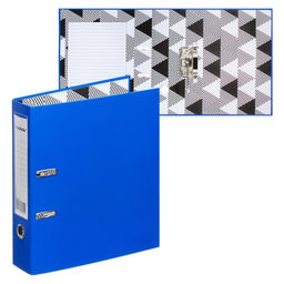 Пaпкa-регистратор А4 75мм Calligrata ламинированная, джинсовый синий
