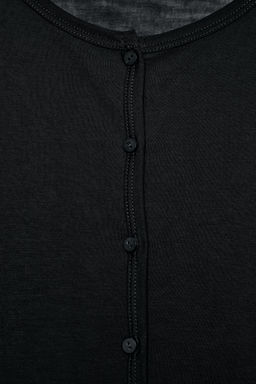 CHAQUETA FLUIDA BOTONES / Negro - Zara фото 8