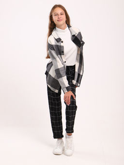 Рубашка Гранж коричневая клетка - Ладошки фото 70