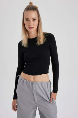 Cool Slim Fit свитер с круглым вырезом - Defacto фото 3