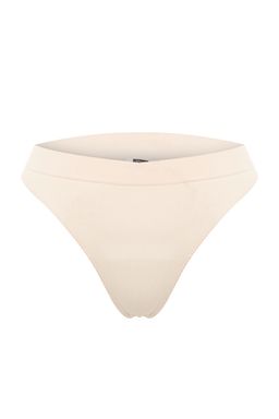 Trendyolmilla Kahverengi-Nude 2li Paket Seamless/Dikissiz Tanga Orme Kulot THMAW23KU00139  фото 19