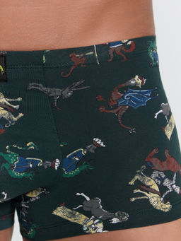 Трусы боксеры мужские с принтом в наборе, 2 шт кедр +средневековые сюжеты на т.зеленом 411216-2 - Mark formelle фото 3