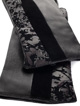 Перчатки женские ш+каш. IS00158 black/porto - Eleganzza фото 6