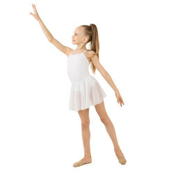 Юбка-солнце гимнастическая Grace Dance, р. 36-38, цвет белый  фото 6