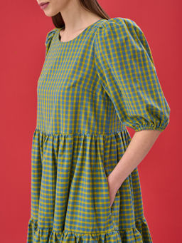 Платье с рукавами-буфами OD-789-4