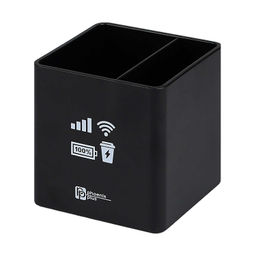 Подставка для канцелярских принадлежностей Феникс+, арт.73295/ 12 СИМВОЛЫ (8,3х8,3х8 см, АБС-пластик