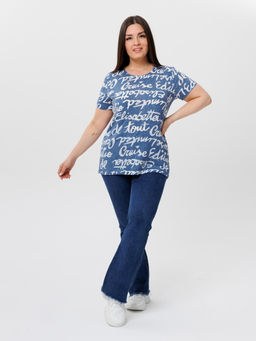 Футболка женская Ф-48 (деворе) Хаки