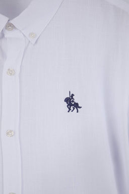 Beyaz Regular Erkek Buyuk Beden Gomlek TMNSS26AX00002