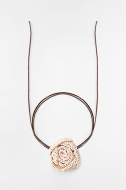 RAFFIA NECK FLOWER - Zara фото 2