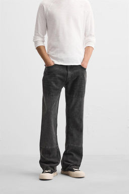 FLARED JEANS WITH PATCH - Zara фото 2