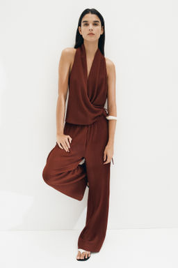 Pantal?n texturizado con cord?n de ajuste - H&m фото 8