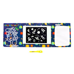 Набор для рисования светом «Космос», ручка с фонариком и невидимыми чернилами