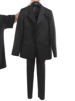 B-4 DK. GRAY Костюм тройка школьный для мальчика (65% шерсть, 35% хлопок)