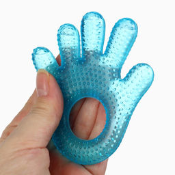 Прорезыватель охлаждающий с водой «Ладошка», голубой, Крошка Я