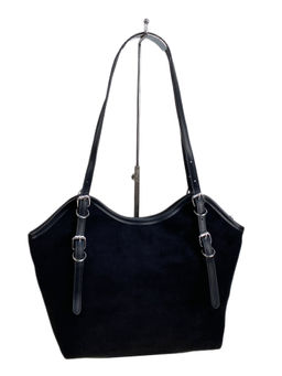 Женская сумка из искусственной замши, цвет черный