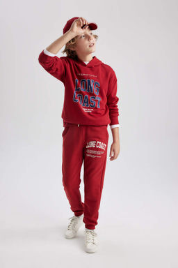 Спортивные штаны с принтом для мальчиков - Defacto фото 3