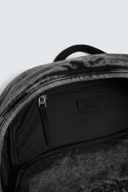 WASHED-EFFECT DENIM BACKPACK - Zara фото 4