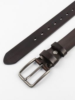 Мужской кожаный ремень Dierhoff ДРК 3054/1-40 Коричневый