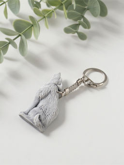 Брелок "Волк воет" (барельеф), 6см