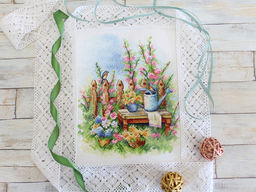 Набор для вышивания М.П.Студия А-067 Цветущий сад 21 х 17 см