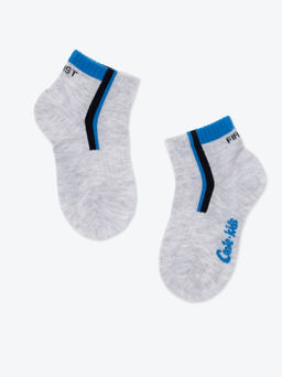 Цена за 2 пары CONTE-KIDS ACTIVE (короткие) Носки детские светло-серый
