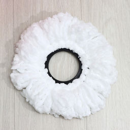 Швабра с отжимом и ведром на колёсиках с пластиковой центрифугой Доляна, 14 л, швабра, запасная насадка из микрофибры, МИКС