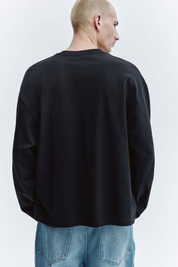Camiseta de punto de manga larga Oversized Fit - H&m фото 8