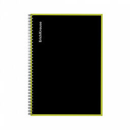 Цена за 12 шт. Тетрадь общая ученическая на спирали ErichKrause Accent, А4, 120 листов, клетка, ламинация глянцевая, структурное тиснение лён  фото 14