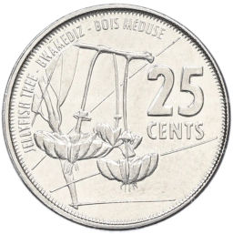 Монета 25 центов 2016 года Сейшелы