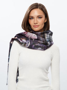 Палантин жен. виск+шерсть 72х180 LDR33-007-20 - Labbra фото 4