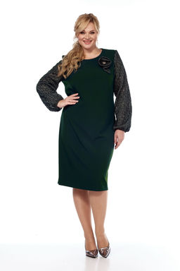 Платье VILENA 1043 черный+леопард  фото 27