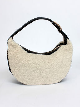 Сумка женская иск/мех+иск/кожа DJ-CM 7102- CREAMY WHITE, 1 отд.плеч/рем, св.бежевый SALE 263151 - Adelia фото 7