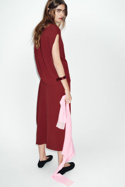 VESTIDO LARGO ASIM?TRICO / Teja - Zara фото 5