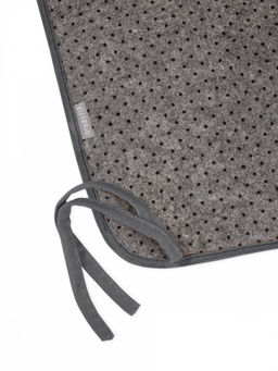 Подушка на стул 40x35x38 графит фланель