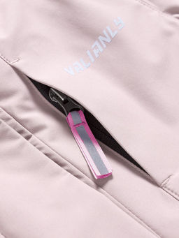 Парка зимняя подростковая для девочки с капюшоном и мехом розового цвета 9532R - Valianly фото 16