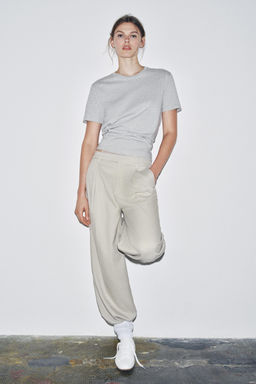 BASIC COTTON T-SHIRT - Zara фото 5