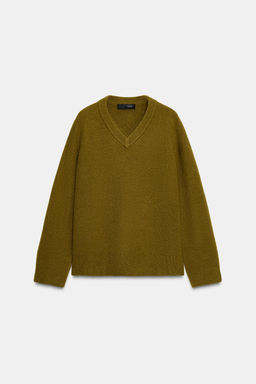 PLAIN KNIT V-NECK JUMPER - Zara фото 5