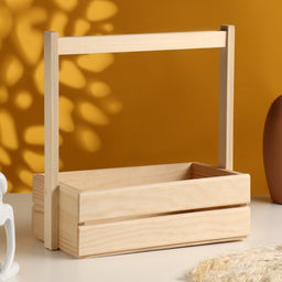 Подарочный ящик, 27×14×24.5 см, деревянный, с ручкой