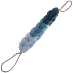 Цена за 3 шт. Мочалка для тела "PREMIUM - BOTAGA", цвет сапфировый / лазурный, 55*29*5,5см, 60грамм, Zip пакет