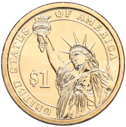 Монета 1 доллар 2012 года (Р) США 24-й президент США Гровер Кливленд