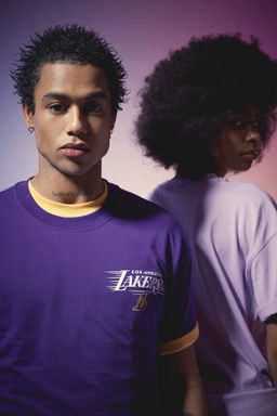 DeFactoFit Футболка оверсайз с круглым вырезом и короткими рукавами NBA Los Angeles Lakers