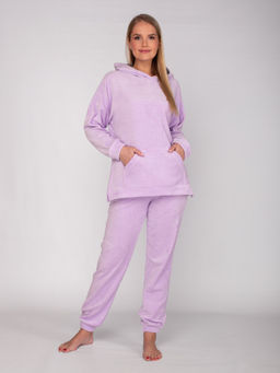 Костюм женский велюровый с брюками АИША СИРЕНЬ - Domtrik фото 4