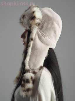 Норд кролик/рысь Ушанка женская (56-58)